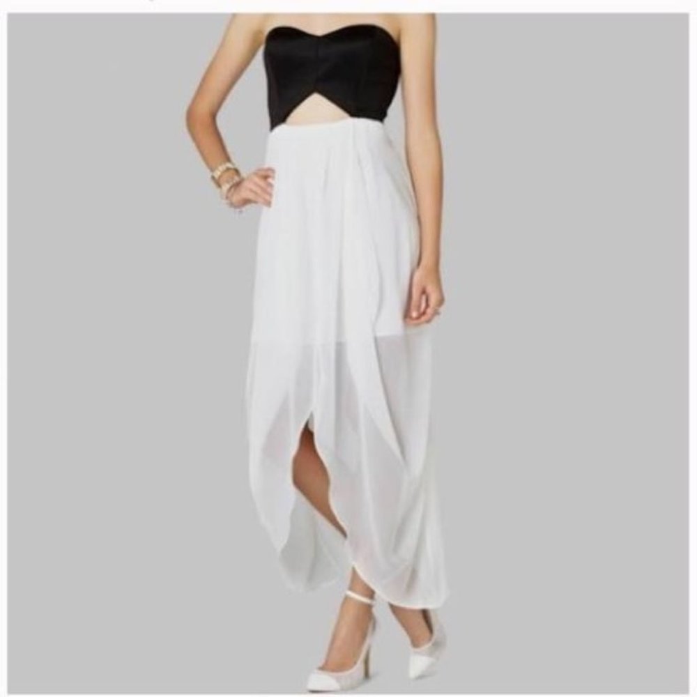 BCBGeneration black and white high-low dress